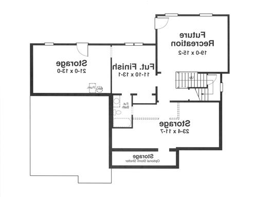 Lower Level image of HARRINGTON House Plan